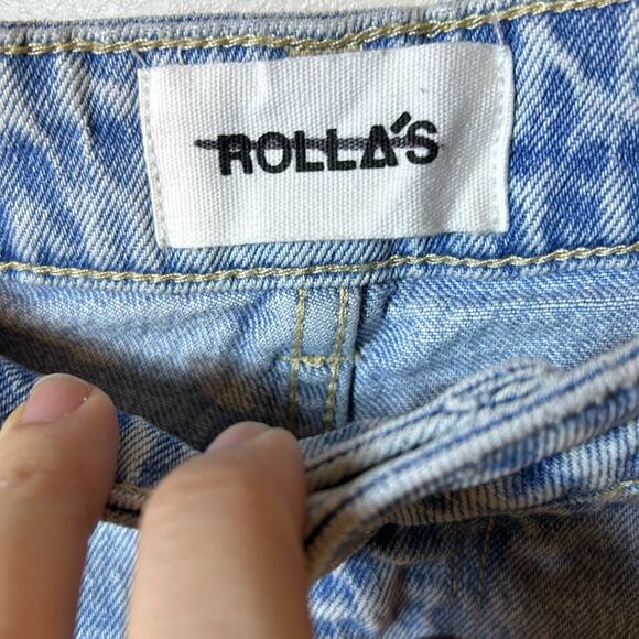 NWT Rolla’s Dusters high rise slim ripped knee jeans in Eco Erin Worn Wash - Picture 9 of 13